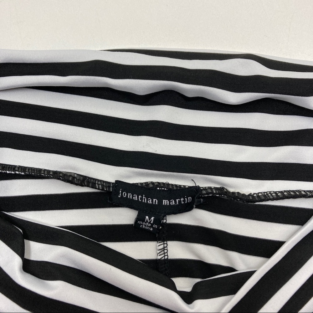 jonathan martin Black and White Striped Maxi Skirt - Picture 5 of 5